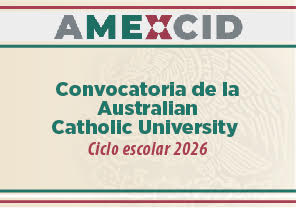 Convocatoria de la Australian Catholic University, AMEXCID